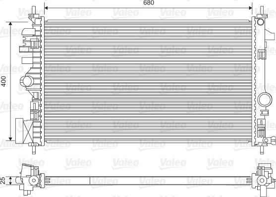 Valeo 735482 - Radiatore, Raffreddamento motore www.autoricambit.com