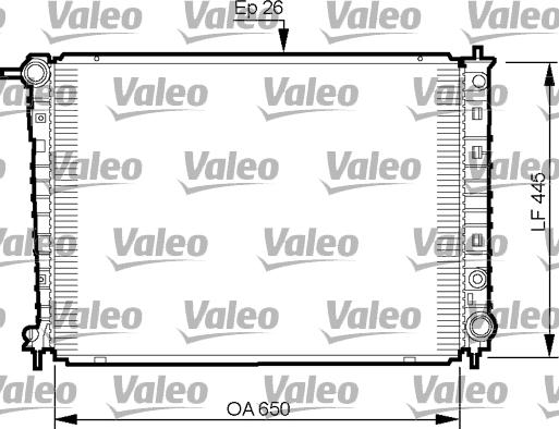 Valeo 735512 - Radiatore, Raffreddamento motore www.autoricambit.com