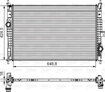 Valeo 735632 - Radiatore, Raffreddamento motore www.autoricambit.com