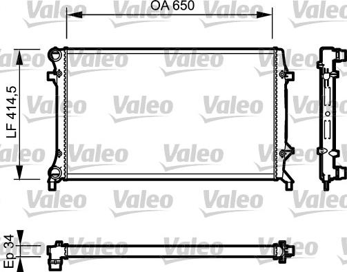 Valeo 735120 - Radiatore, Raffreddamento motore www.autoricambit.com