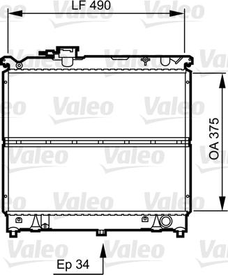 Valeo 731463 - Radiatore, Raffreddamento motore www.autoricambit.com