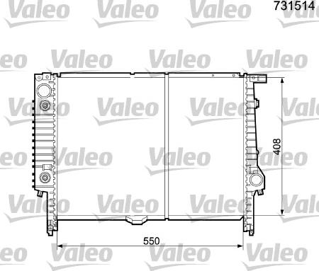 Valeo 731514 - Radiatore, Raffreddamento motore www.autoricambit.com