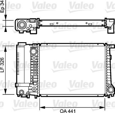 Valeo 731520 - Radiatore, Raffreddamento motore www.autoricambit.com