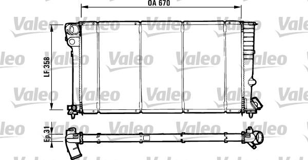 Valeo 731571 - Radiatore, Raffreddamento motore www.autoricambit.com