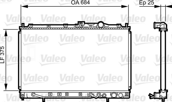 Valeo 731649 - Radiatore, Raffreddamento motore www.autoricambit.com