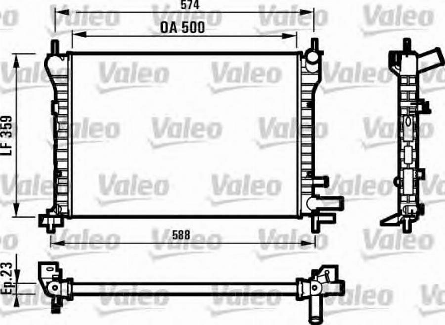 Valeo 731617 - Radiatore, Raffreddamento motore www.autoricambit.com