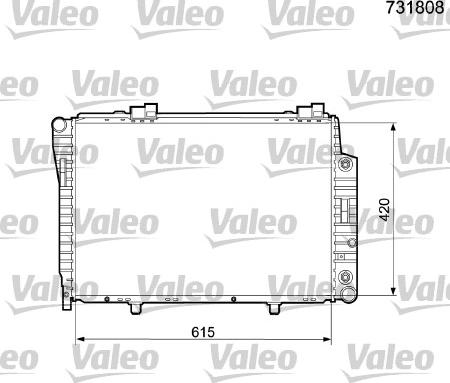 Valeo 731808 - Radiatore, Raffreddamento motore www.autoricambit.com