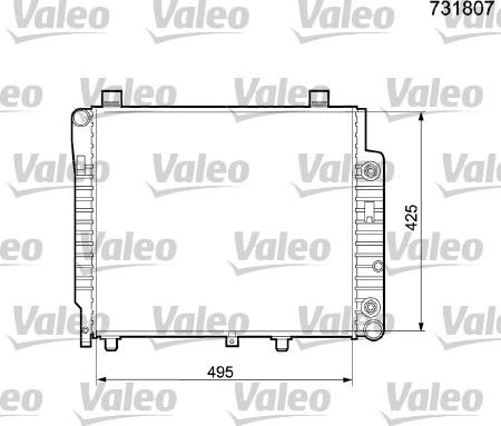 Valeo 731807 - Radiatore, Raffreddamento motore www.autoricambit.com