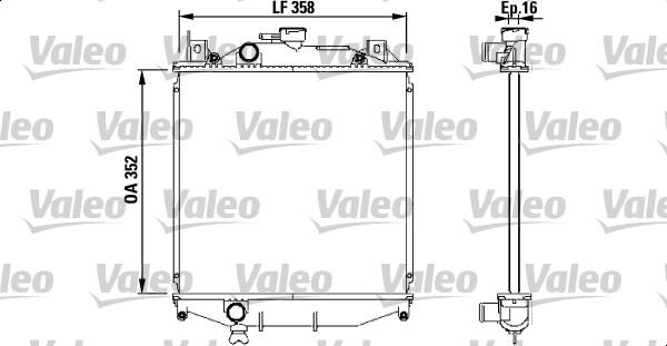 Valeo 731828 - Radiatore, Raffreddamento motore www.autoricambit.com