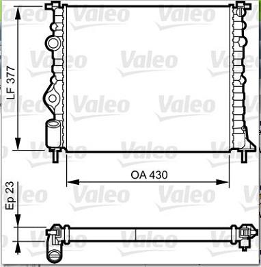 Valeo 731378 - Radiatore, Raffreddamento motore www.autoricambit.com