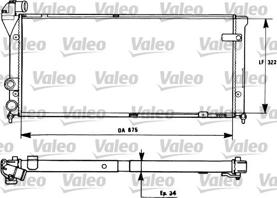 Valeo 731270 - Radiatore, Raffreddamento motore www.autoricambit.com