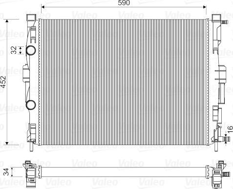 Valeo 732946 - Radiatore, Raffreddamento motore www.autoricambit.com