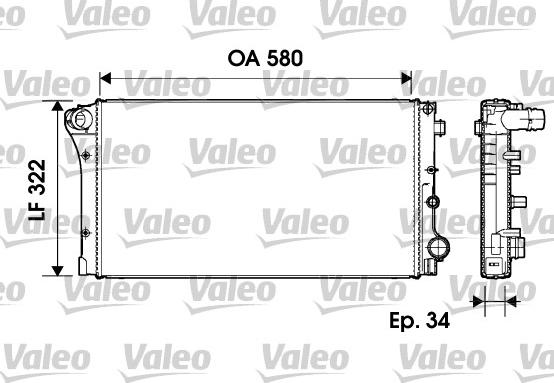 Valeo 732954 - Radiatore, Raffreddamento motore www.autoricambit.com