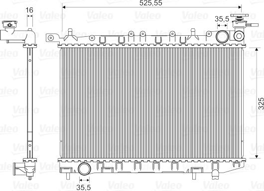 Valeo 732405 - Radiatore, Raffreddamento motore www.autoricambit.com