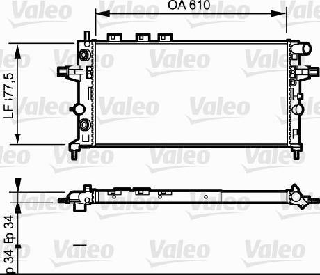 Valeo 732548 - Radiatore, Raffreddamento motore www.autoricambit.com