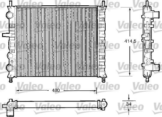 Valeo 732503 - Radiatore, Raffreddamento motore www.autoricambit.com