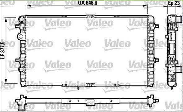 Valeo 732698 - Radiatore, Raffreddamento motore www.autoricambit.com