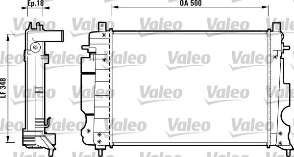 Valeo 732119 - Radiatore, Raffreddamento motore www.autoricambit.com