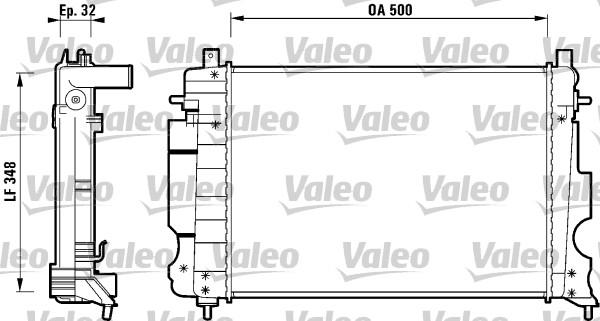 Valeo 732120 - Radiatore, Raffreddamento motore www.autoricambit.com