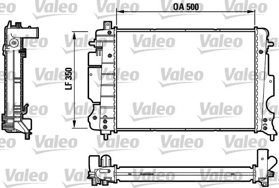 Valeo 732121 - Radiatore, Raffreddamento motore www.autoricambit.com