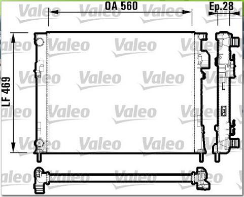 Valeo 732846 - Radiatore, Raffreddamento motore www.autoricambit.com