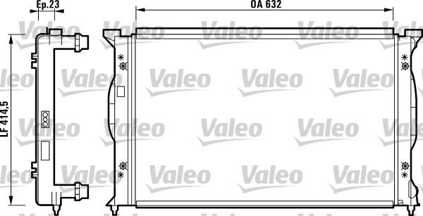 Valeo 732839 - Radiatore, Raffreddamento motore www.autoricambit.com