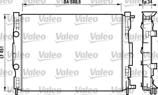 Valeo 732871 - Radiatore, Raffreddamento motore www.autoricambit.com