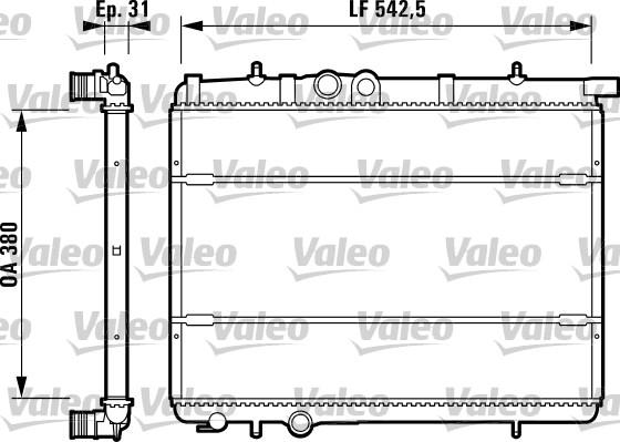 Valeo 732308 - Radiatore, Raffreddamento motore www.autoricambit.com