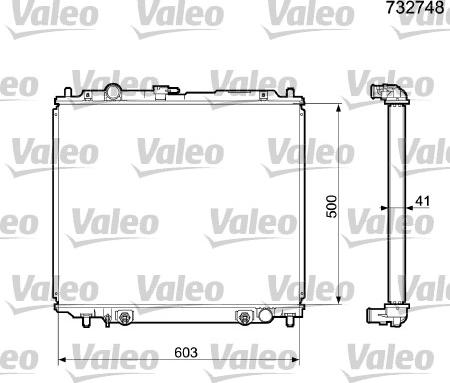 Valeo 732748 - Radiatore, Raffreddamento motore www.autoricambit.com