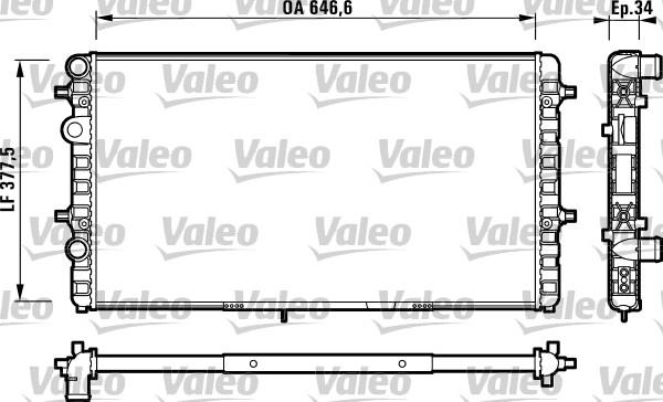 Valeo 732709 - Radiatore, Raffreddamento motore www.autoricambit.com