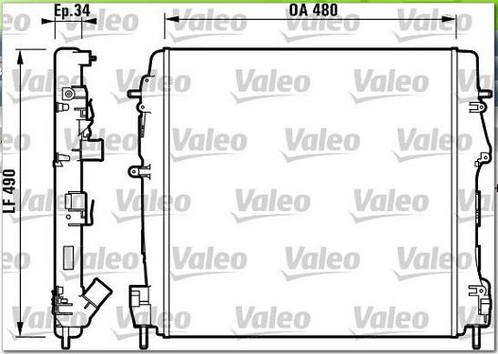 Valeo 732717 - Radiatore, Raffreddamento motore www.autoricambit.com