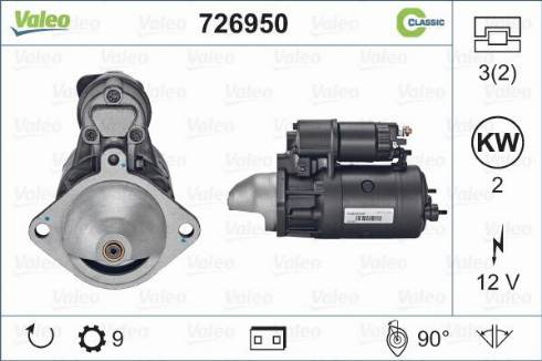 Valeo 726950 - Motorino d'avviamento www.autoricambit.com