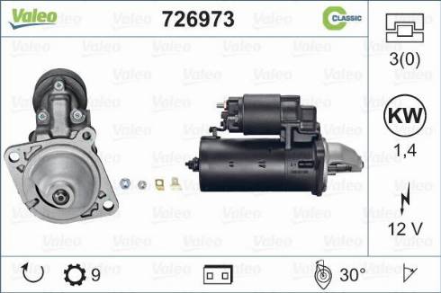 Valeo 726973 - Motorino d'avviamento www.autoricambit.com