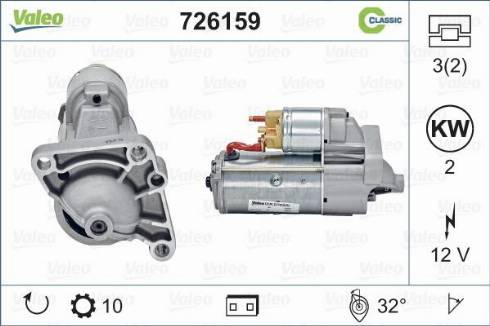 Valeo 726159 - Motorino d'avviamento www.autoricambit.com