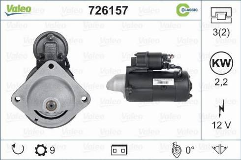 Valeo 726157 - Motorino d'avviamento www.autoricambit.com