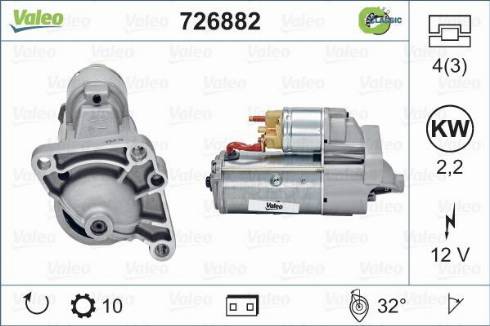 Valeo 726882 - Motorino d'avviamento www.autoricambit.com