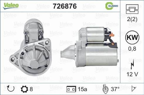 Valeo 726876 - Motorino d'avviamento www.autoricambit.com