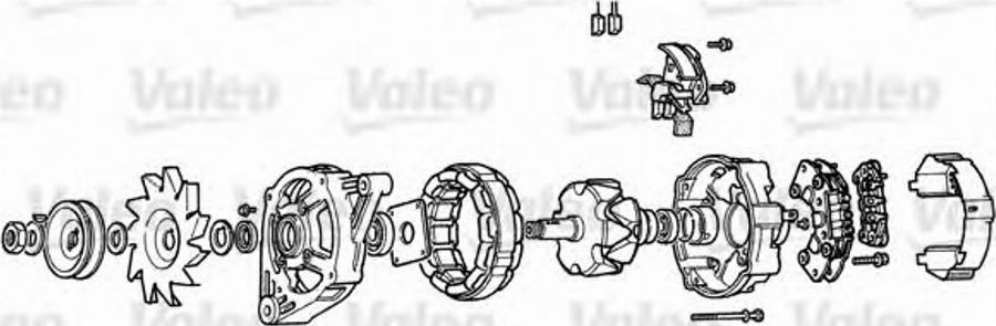 Valeo A11R4 - Regolatore di tensione del generatore www.autoricambit.com