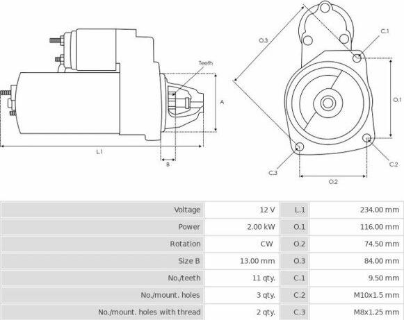 Valeo ESW20E11 - Motorino d'avviamento www.autoricambit.com