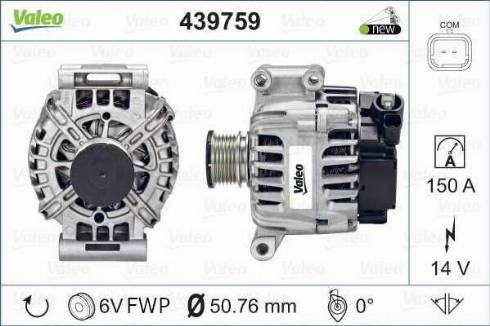 Valeo FG15T044 - Alternatore www.autoricambit.com