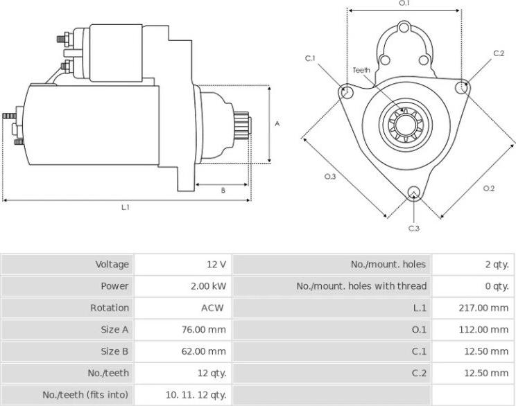 Valeo TS18ER123 - Motorino d'avviamento www.autoricambit.com