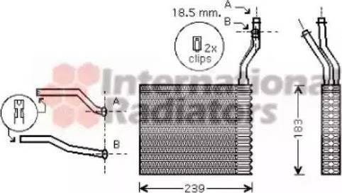 Behr 8FH 351 315-631 - Scambiatore calore, Riscaldamento abitacolo www.autoricambit.com