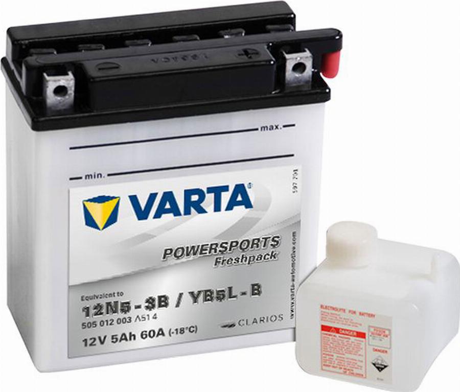 Varta 505 012 003 - Batteria avviamento www.autoricambit.com