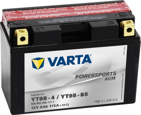 Varta 508902012I314 - Batteria avviamento www.autoricambit.com