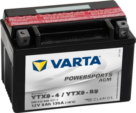 Varta 508012008A514 - Batteria avviamento www.autoricambit.com