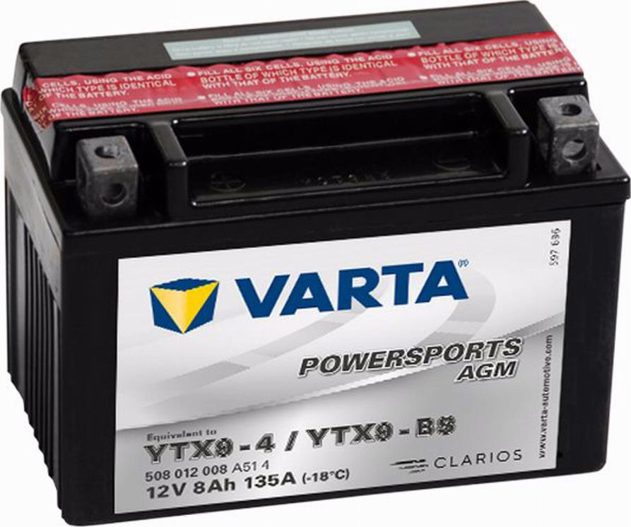 Varta 508012008 - Batteria avviamento www.autoricambit.com