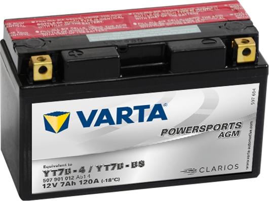 Varta 507901012A514 - Batteria avviamento www.autoricambit.com