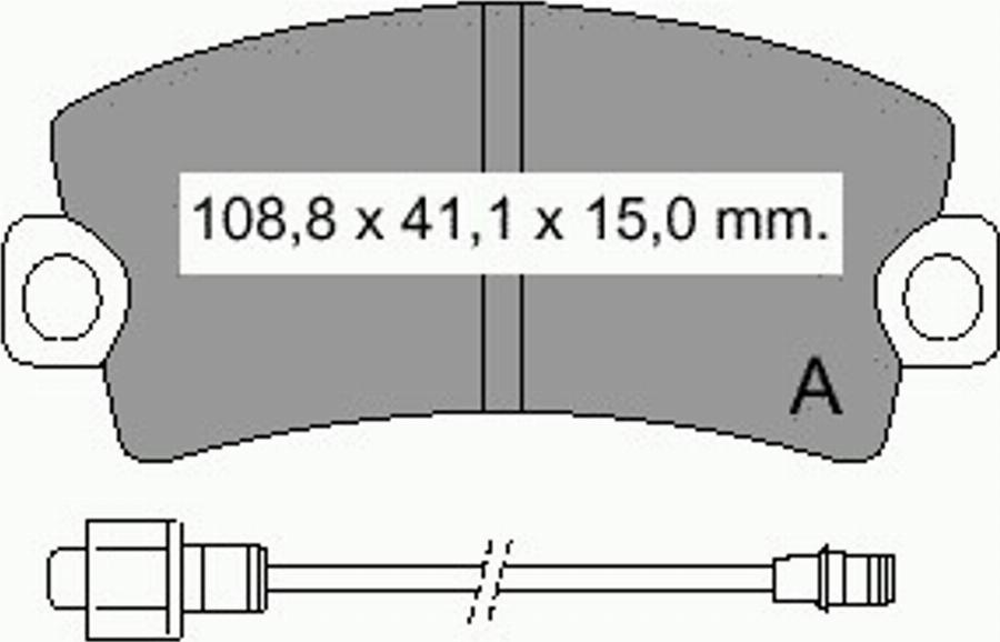 VEMA 831620 - Kit pastiglie freno, Freno a disco www.autoricambit.com