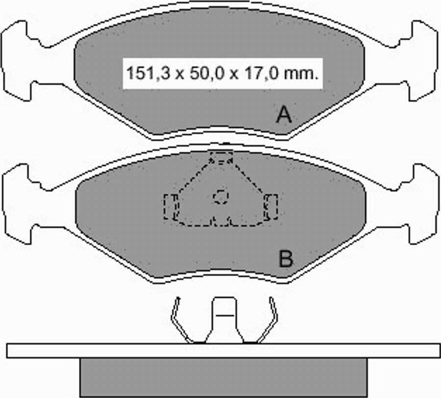 VEMA 833311 - Kit pastiglie freno, Freno a disco www.autoricambit.com