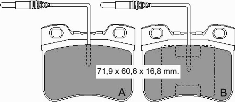 VEMA 833700 - Kit pastiglie freno, Freno a disco www.autoricambit.com